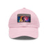 Neon Dream Tom Holland watercolor hat with light brown rectangle patch.