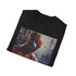 Charcoal cotton Spider-Man T-shirt with vibrant agile superhero painting