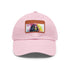 First Lady Neon Dreams Baseball Cap in White with Brown Patch