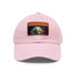 Genius Vision Neon Baseball Cap in White with Light Brown Patch