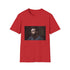 Charcoal cotton crew neck T-shirt with Ben Affleck-inspired design