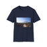 Charcoal crew neck T-shirt with Mount Kilimanjaro graphic in soft cotton