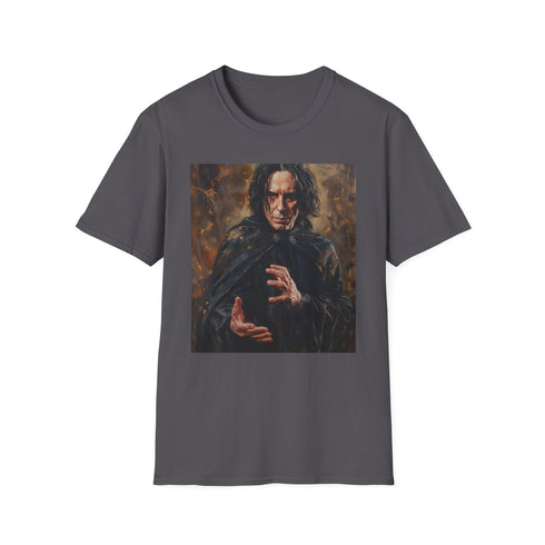 Severus Snape Portrait Charcoal T-shirt, Cotton, Regular Fit, Crew Neck