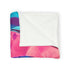 Origami Dragon over a Neon Grid Plush Fleece Throw Blanket
