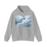 Dreamy Navy Wavy Lines Hoodie for Men and Women - DTG