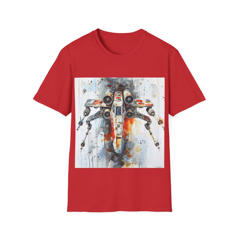 Galactic X Wing Adventure Tee in Charcoal, size S. T-shirt, regular fit.