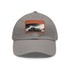 Bugatti Speedster white hat with light brown rectangular patch design.
