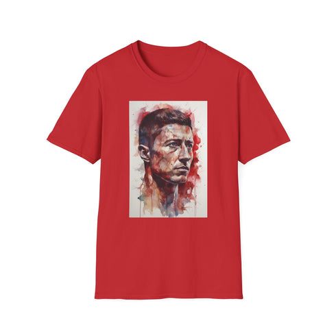 Strikers Edge Lewandowski Tee, Charcoal T-Shirt, Regular Fit, Summer Must-Have