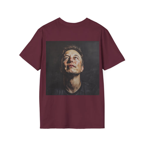Galactic Visionary Elon Musk Tee Charcoal Cotton Crew Neck Unisexrudliyoistlkbvpimiuesn.