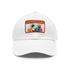 Koala Watercolor Baseball Cap, White with Light Brown Patch - Accessories