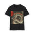 Intricately designed charcoal cotton t-shirt featuring a mythical Japanese dragon
