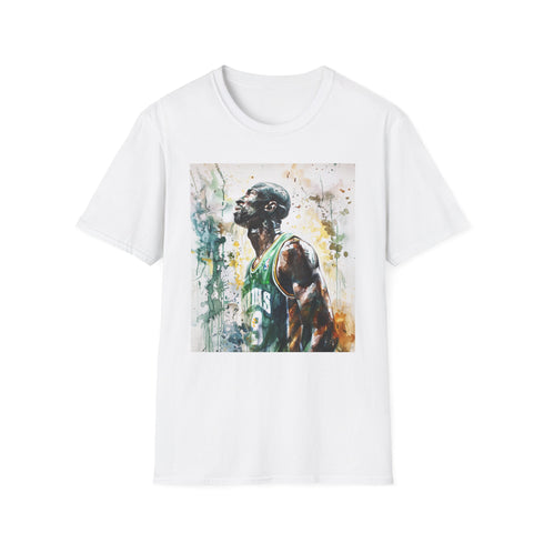 Charcoal cotton crew neck T-shirt with bold Kevin Garnett graphic