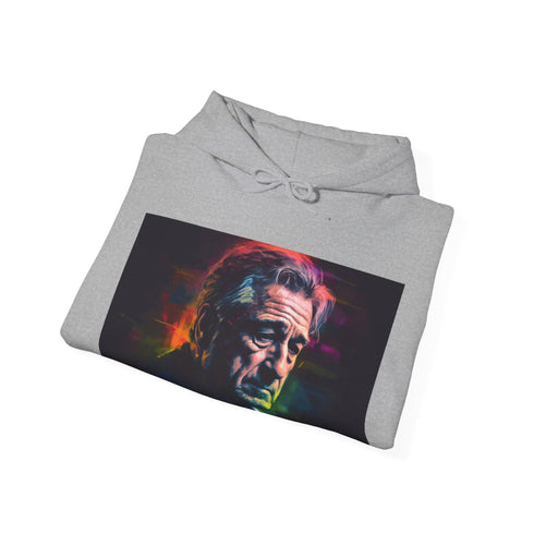 Watercolor Taxi Driver graphic Navy hoodie, Regular fit, men's/women's.