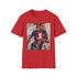 Striking Alex Morgan Portrait Soccer Tee in Charcoal Cotton Fit