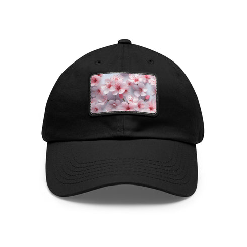 Cherry Blossom Dreams 3D Seamless Baseball Cap White Light Brown