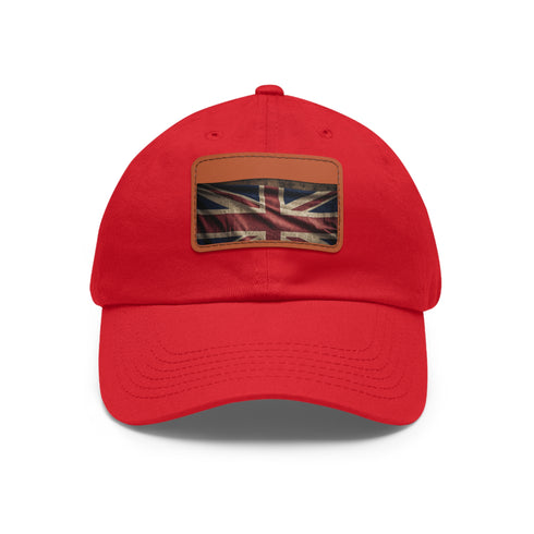 British Pride Union Jack cap with white/light brown rectangle patch.