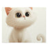 Cartoon Cat Jigsaw Puzzle: Cute feline design, 10" x 8" size.