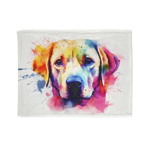 Labrador Love Blanket featuring royal canin labrador design in 30x40 size