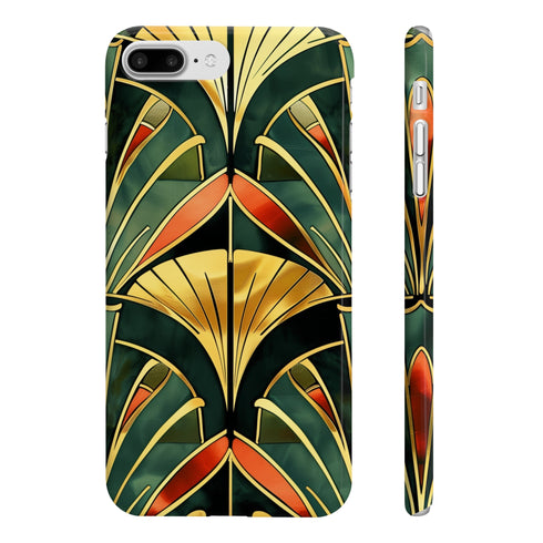 Art Deco Style Abstract Geometry Phone Case: Vintage-Inspired Geometric Patterns.
