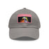 Neon watercolor Storm Trooper baseball cap in white with light brown patch.