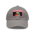 Neon watercolor Storm Trooper baseball cap in white with brown patch.
