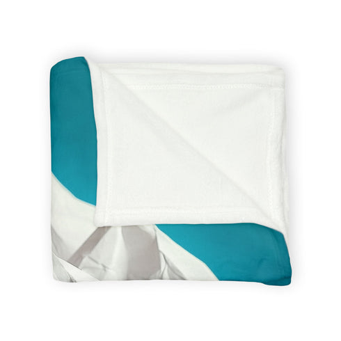 Paper Planet with Pencil Mountains Plush Fleece Throw Blanket