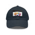 Lovable Lab Cap in White with Light Brown Patch.