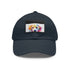 Adorable Labrador Baseball Cap, White with Light Brown Patch, Unisex vegan.