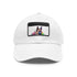 German Shepherd PupPrint Baseball Cap in White with Light Brown Patch