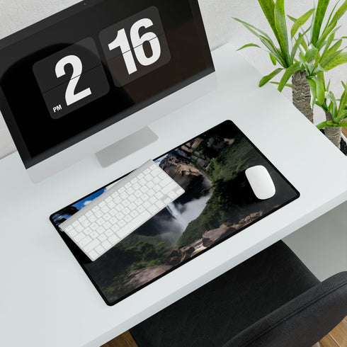 Angel Falls Misty Canyon Plunge XXL Extended Desk Mat - View 7 | Prints With Passion