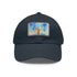 Empire State Skyline Watercolor Cap in White with Light Brown Patch