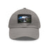 Angel Falls Adventure Cap in White with Light Brown Patch.