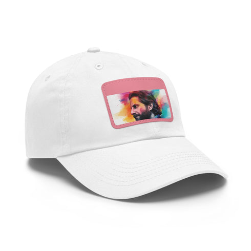Neon Dreams Bradley Cooper Watercolor Cap White/Light Brown Rectangle Unisex Vegan