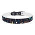 Vibrant Fireworks Dog Collar in M Black Onyx for Festive Pets