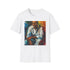 Charcoal crew neck T-shirt with vibrant Harry Belafonte portrait