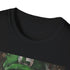 Charcoal Luigi T-shirt with vibrant painting crew neck cotton fabric
