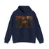 Navy Usher Art Hoodie for Men and Women, Regular Fit.