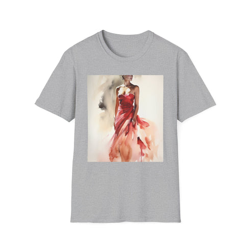 šØ Crimson Reverie: A Watercolor Symphony of Elegance and Allure