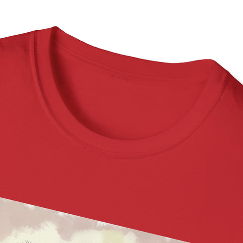 Charcoal crew neck cotton t-shirt with panda and bamboo graphic