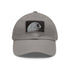 Black Galactic Empire Death Star baseball cap with rectangle light brown patch.
