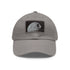Galactic Empire Death Star baseball cap in white with light brown patch.