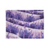 Provence Lavender Botanical Fields Seamless Plush Fleece Throw Blanket - Front Hero View | Prints With Passion