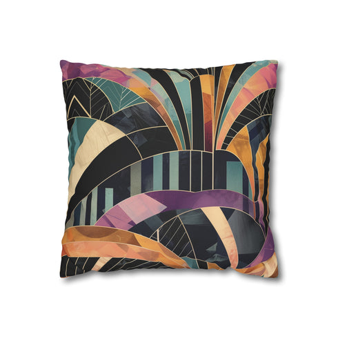 Vintage Art Deco Elegance Pillowcase - Geometric Pattern Design, High-Quality Material, Great Gift | PrintswithPassion