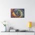A Swirling Vortex of Colors Representing the Chaos Stretched Canvas Wall Art
