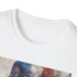 Charcoal T-shirt featuring vibrant Thanos portrait with soft brushstrokes and crew neck