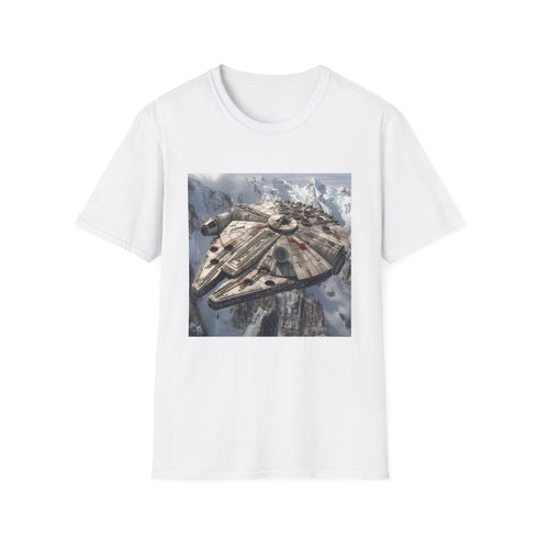 Star Wars Millennium Falcon Charcoal T-Shirt for Men and Women