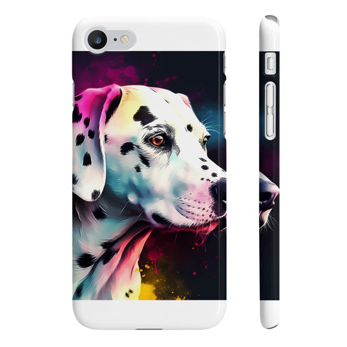 Spotted Dalmatian phone case with glossy finish for iPhone 7/8 Plus