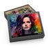 Kate Beckinsale watercolor neon jigsaw puzzle for art enthusiasts.