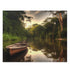 Vibrant Amazon River adventure jigsaw puzzle with lush rainforest imagery.