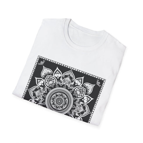 Serene Mandala Journey Inner Peace T-Shirt Charcoal S Unisex Regular Fit